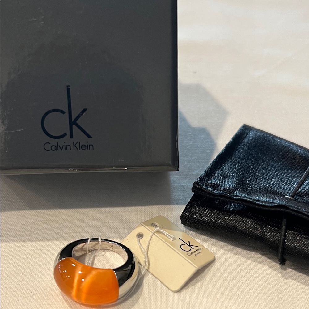 Calvin Klein Orange and Black Jewelry Accessories size 5